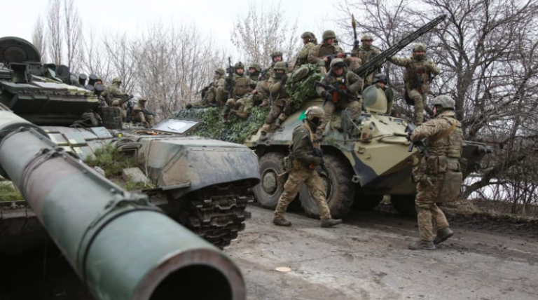 L’ armée ukrainienne ripostent aux forces russes